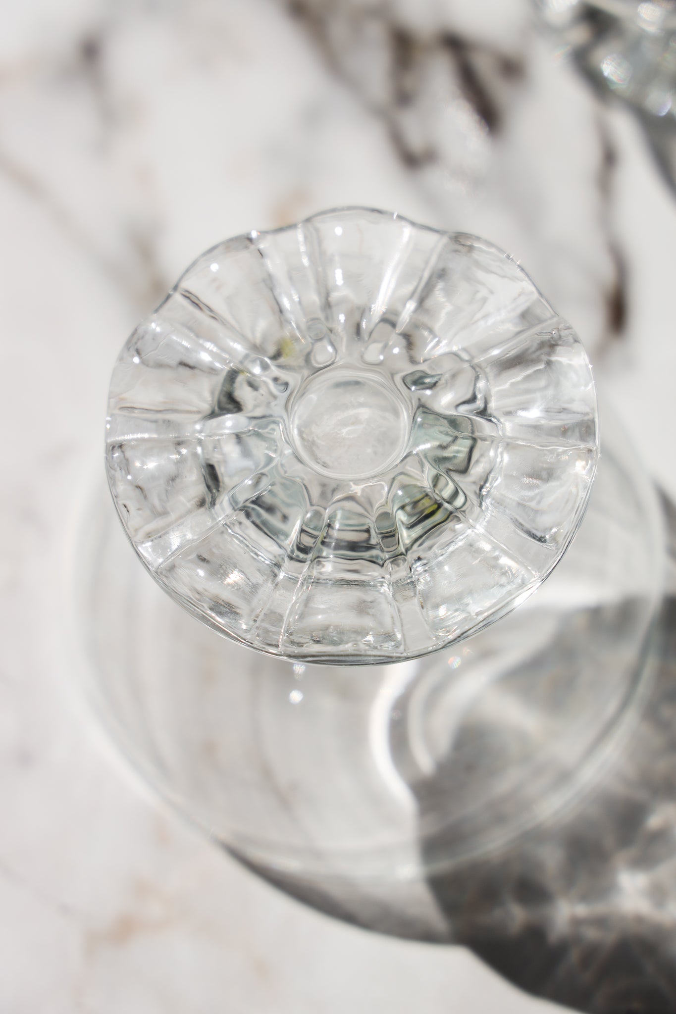 Vintage Footed Glass Dessert Coupe Bowls (Set of 2)