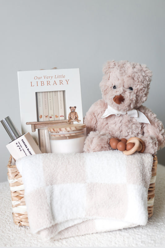 Luxe Neutral Baby Gift Basket