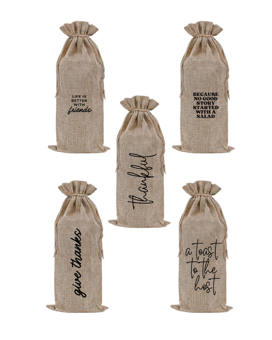 Canvas Wine & Champagne Bag