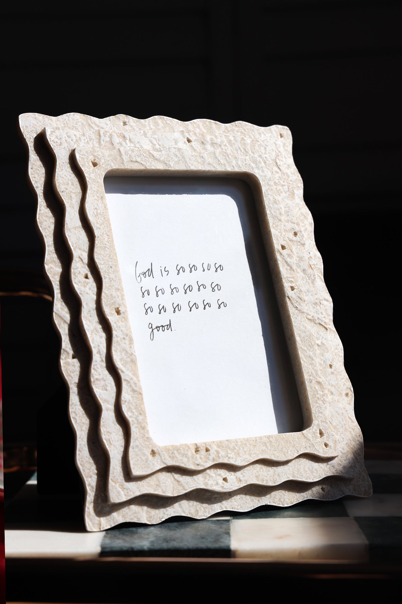 Waves of Memory 4x6 Stone Frame