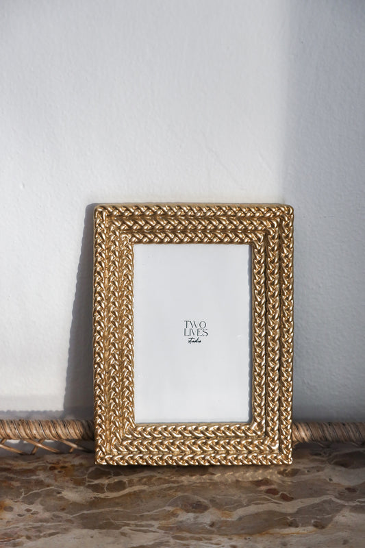 Braided Gold Frame – 4x6
