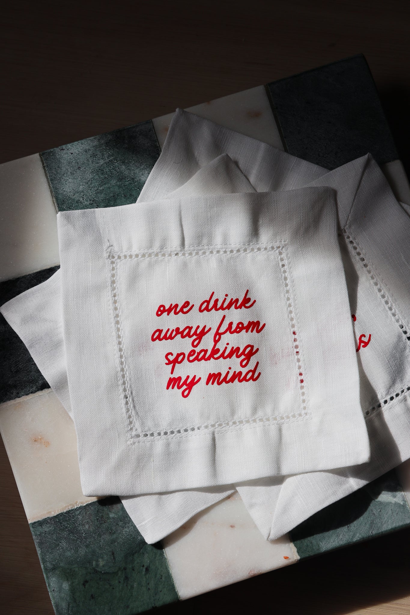 Holiday Linen Napkins - Set of 4