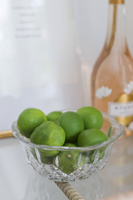 Cut Glass Scalloped Bowl