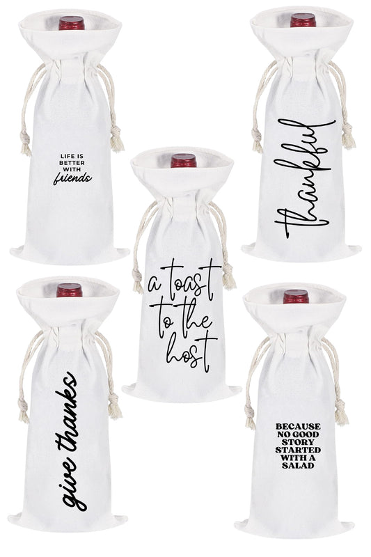 Grateful Gatherings Wine Bags