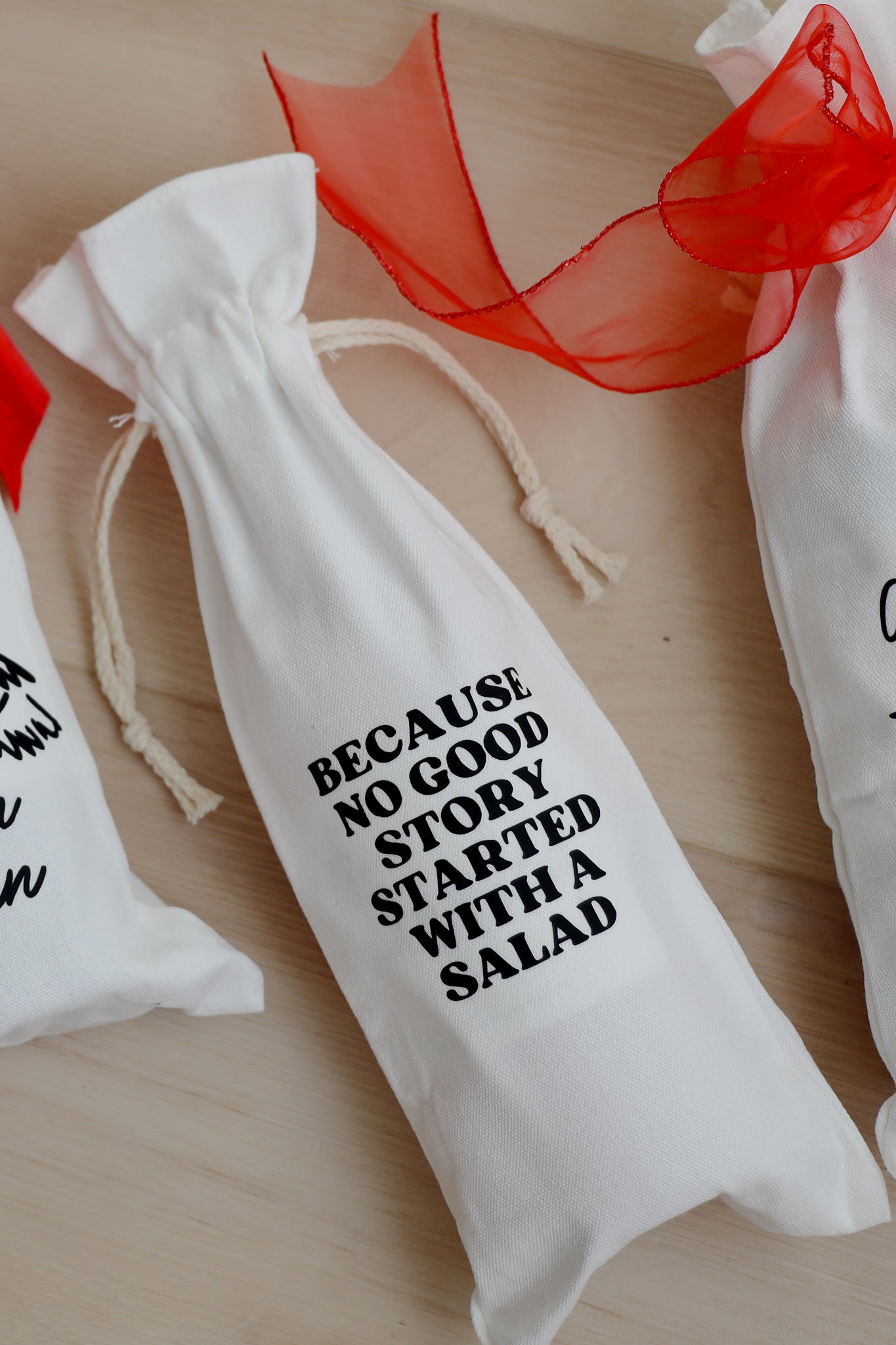 Holidays Wine Canvas Bags