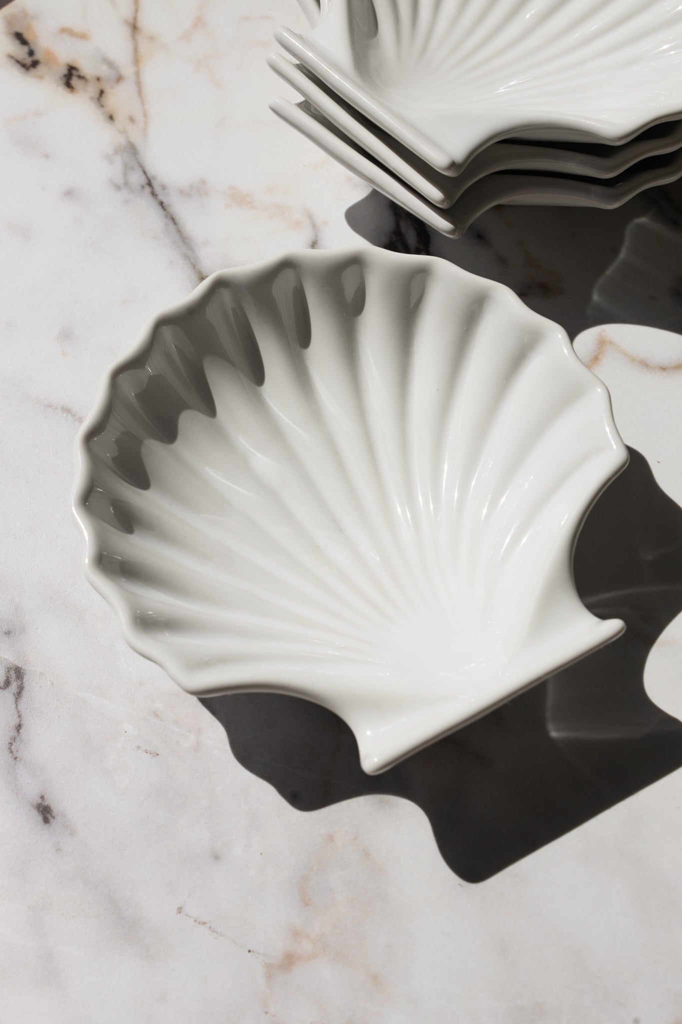 Ceramic Seashell Catchall Dishes