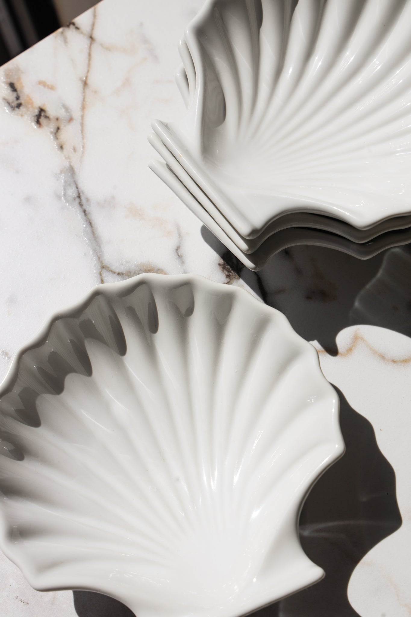 Ceramic Seashell Catchall Dishes