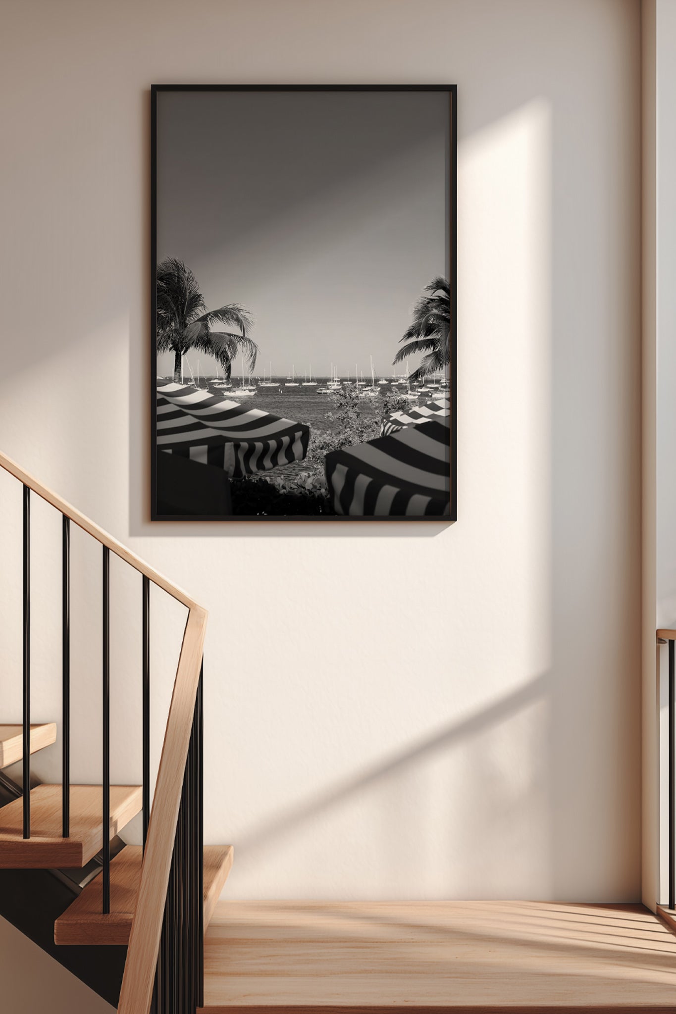 Where Summer Awaits Print - Black and White