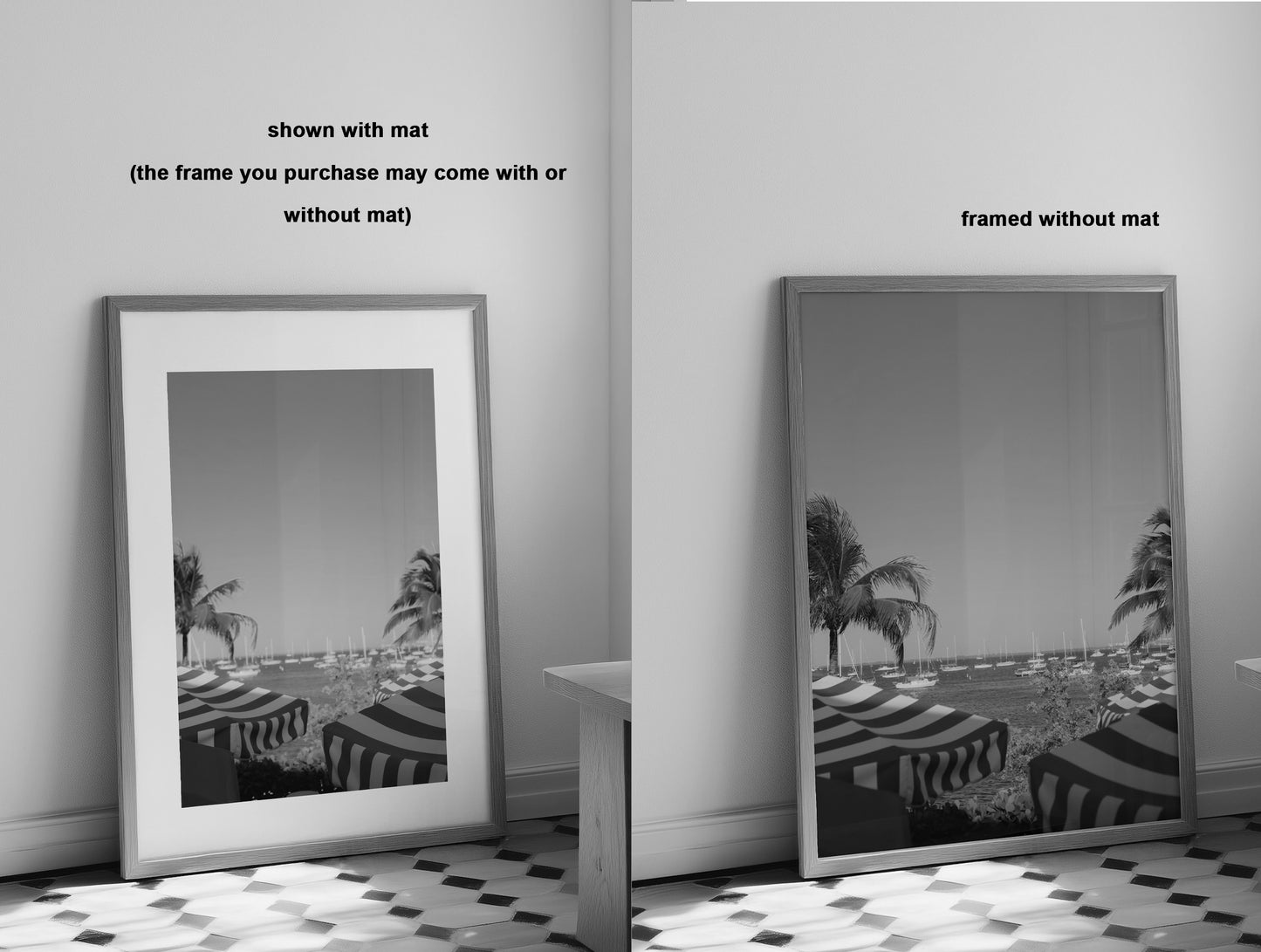 Where Summer Awaits Print - Black and White