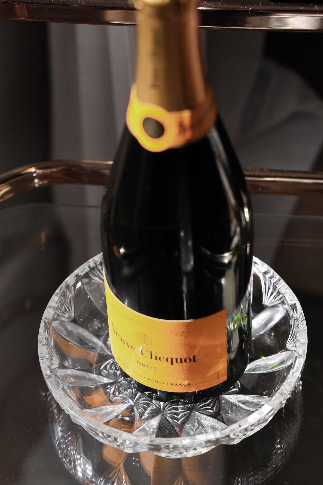 Aura Cut Glass Trinket Dish