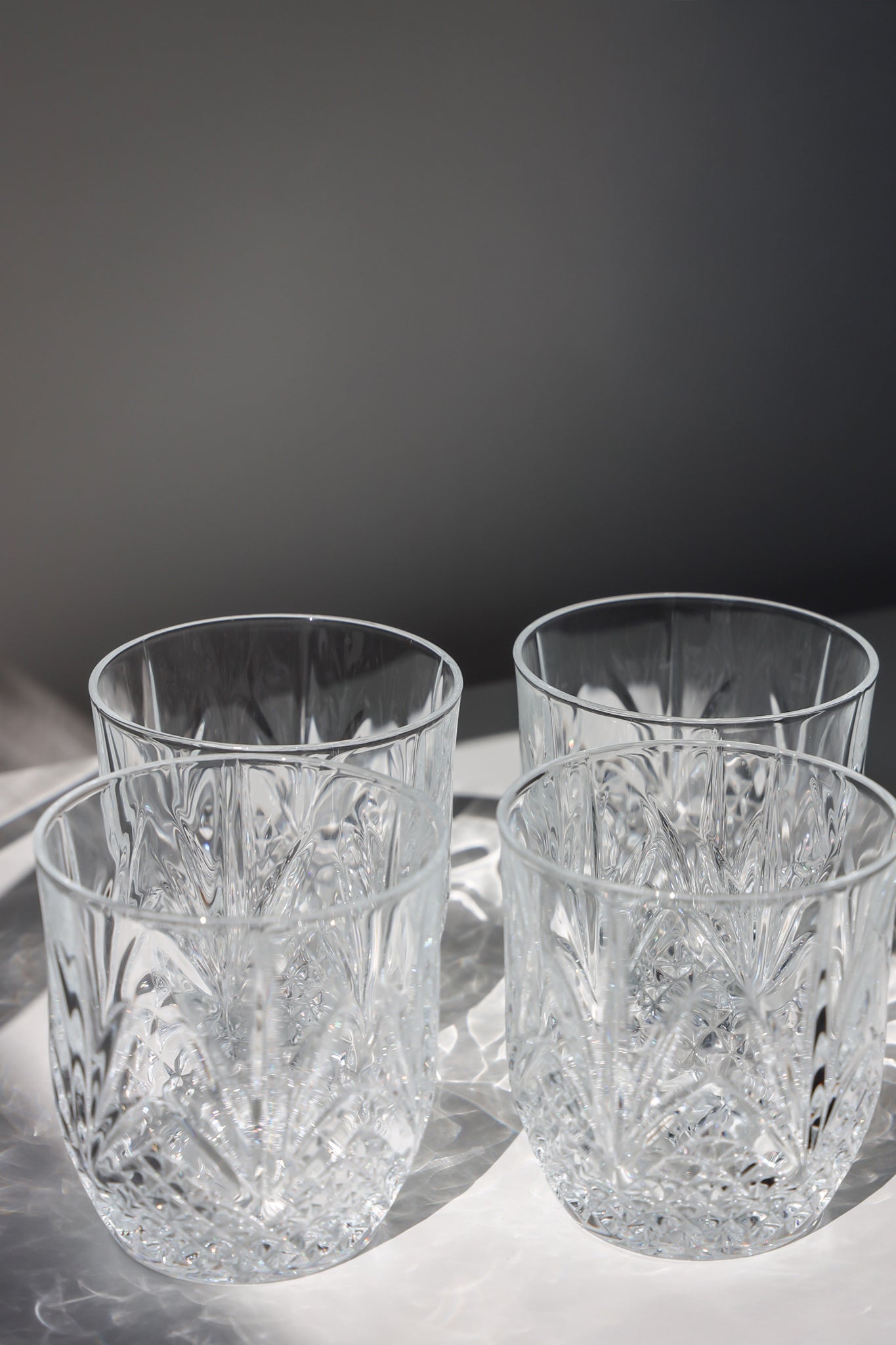 Fontenay Cristal D'Arques–Durand Old Fashioned Crystal Glasses
