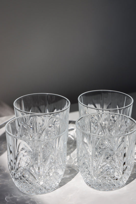Fontenay Cristal D'Arques–Durand Old Fashioned Crystal Glasses