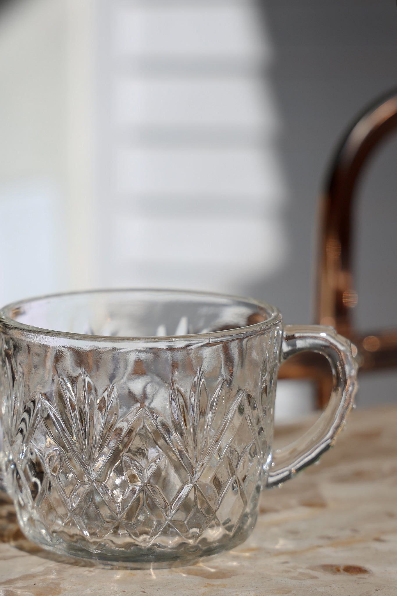 Glass Open Sugar Bowl