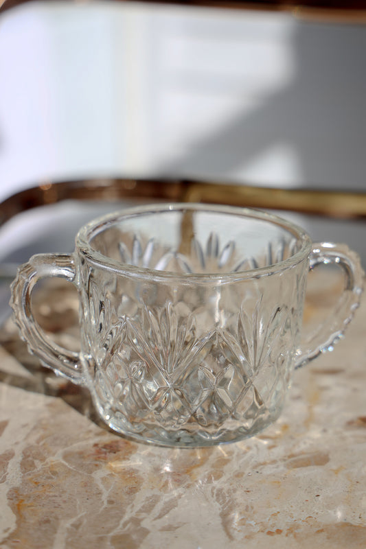 Glass Open Sugar Bowl