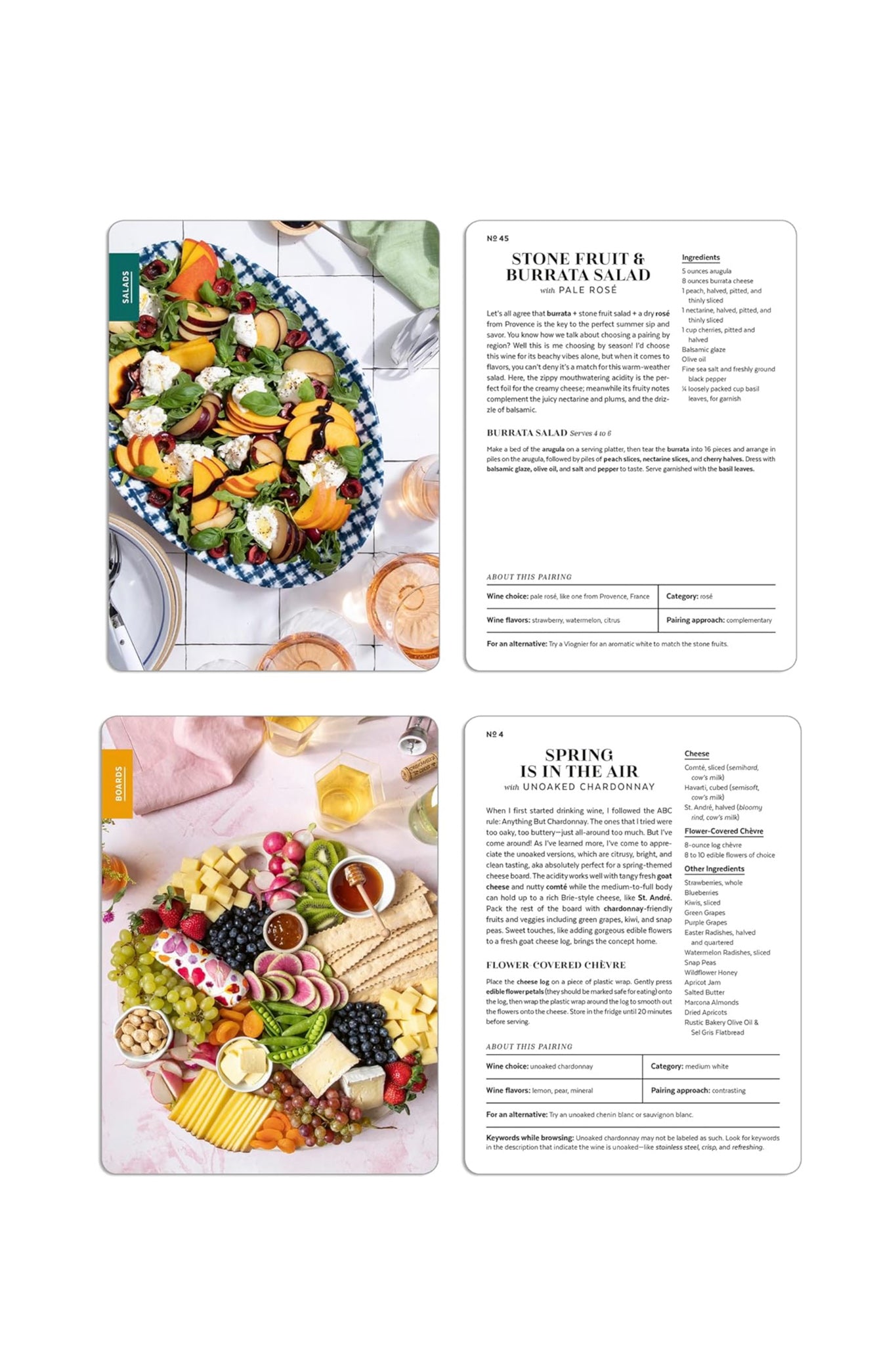 The Wine and Cheese Board Deck: 50 Pairings to Sip and Savor: Cards