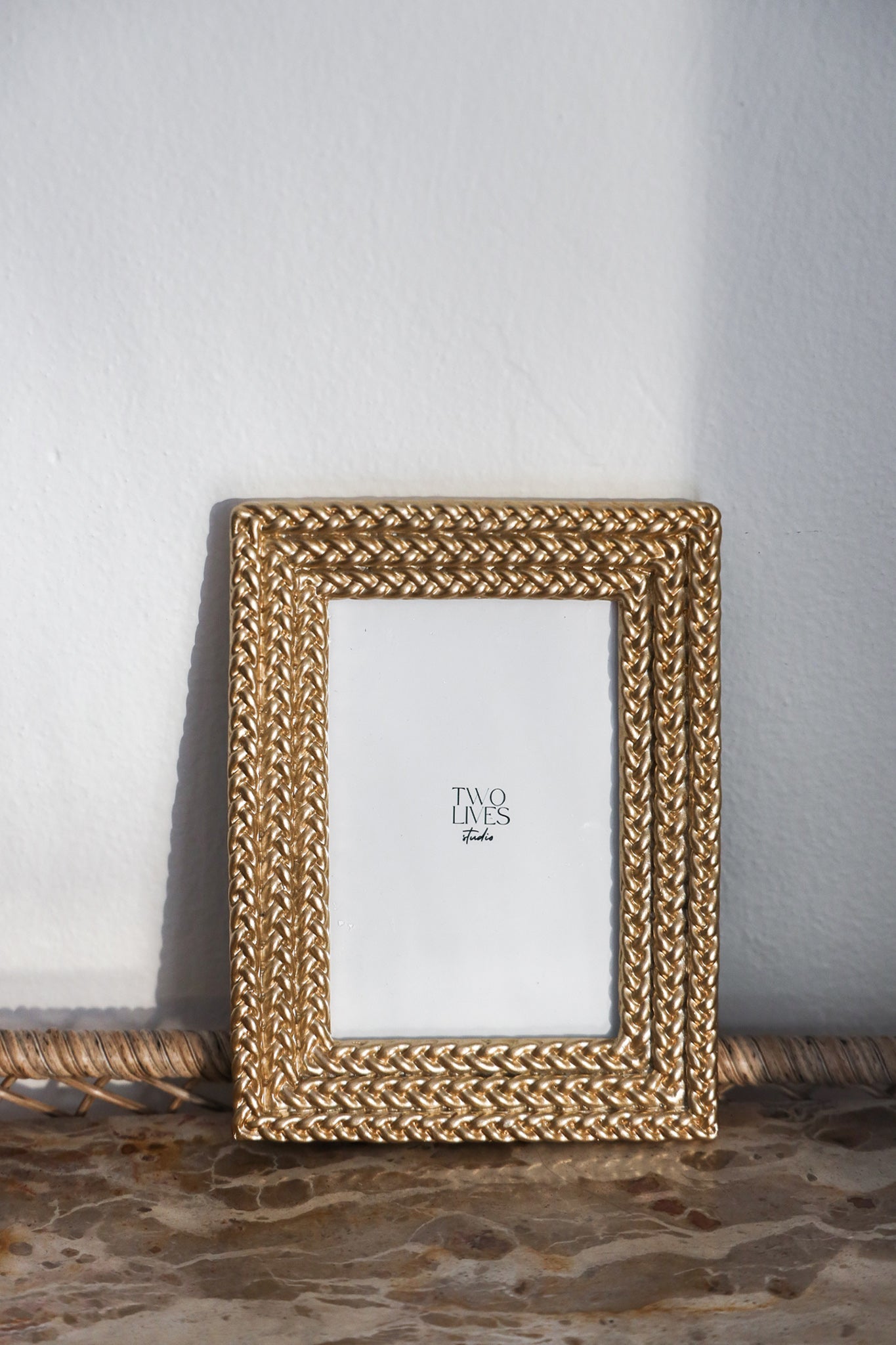 Braided Gold Frame – 4x6