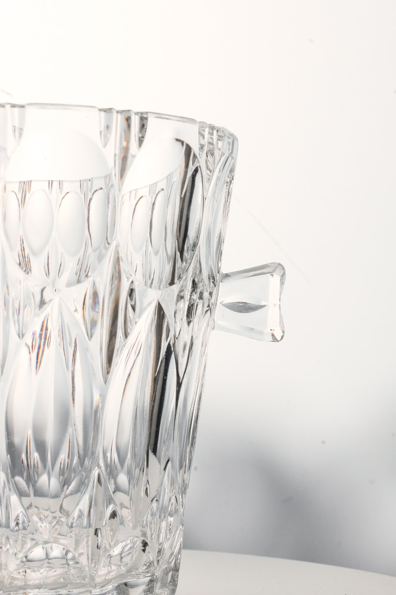 Vintage Cut Crystal Ice Bucket
