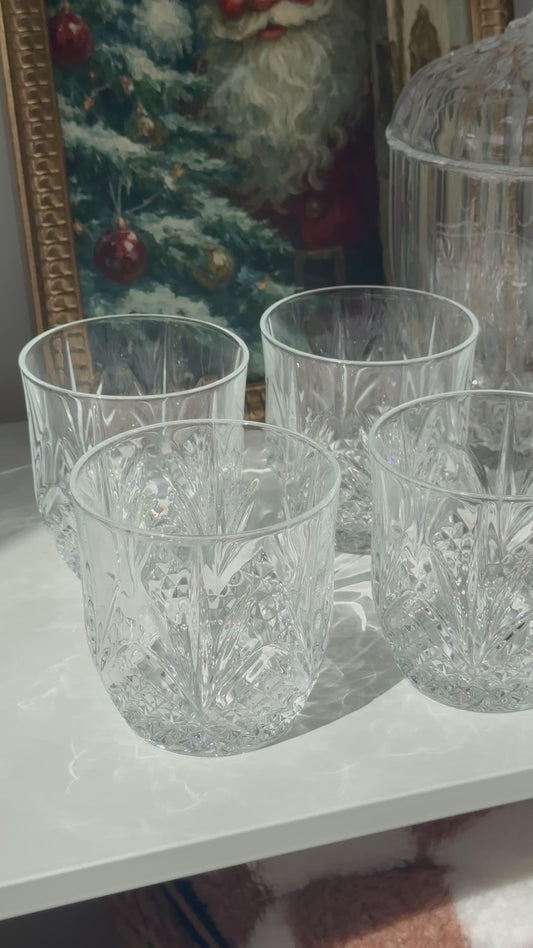 Fontenay Cristal D'Arques–Durand Old Fashioned Crystal Glasses