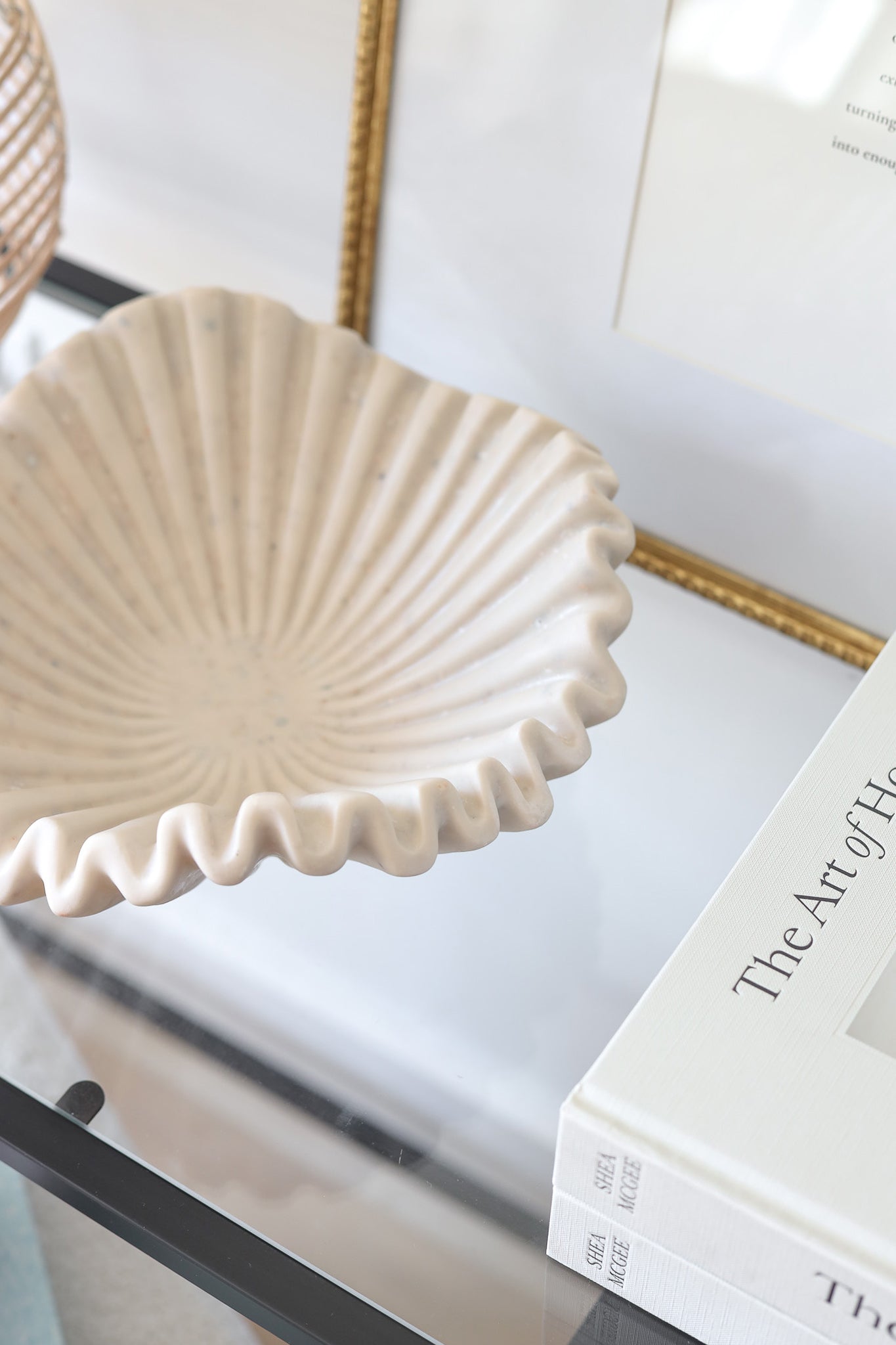 Scalloped Coastal Catchall Bowl