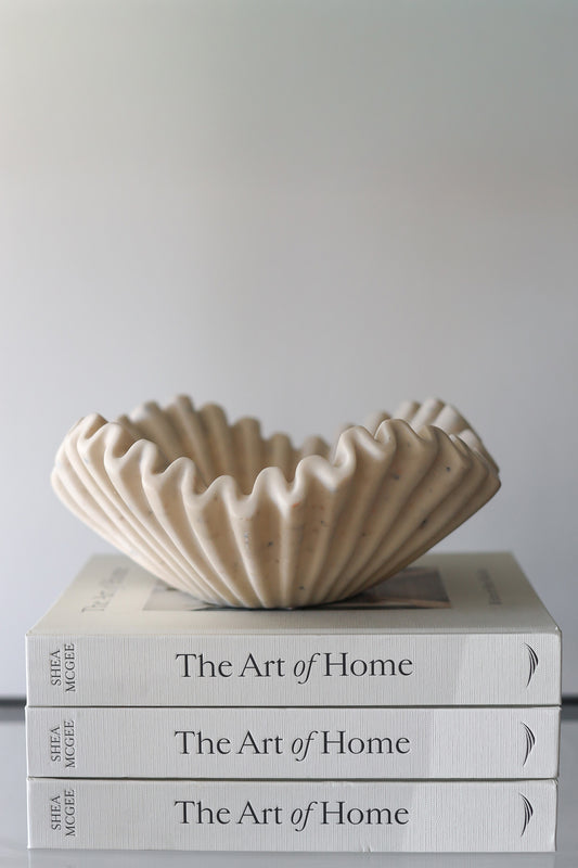 Scalloped Coastal Catchall Bowl