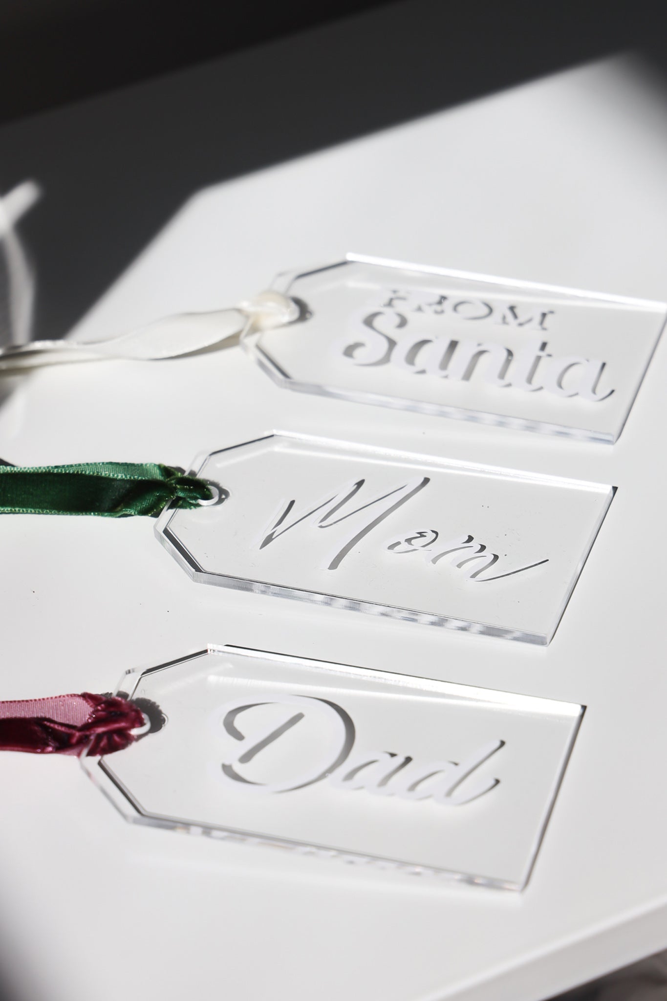 Acrylic Holiday Gift Tags