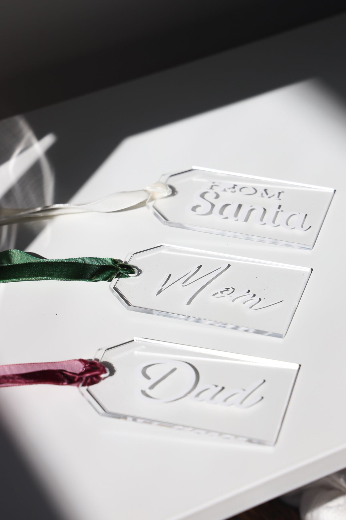 Acrylic Holiday Gift Tags
