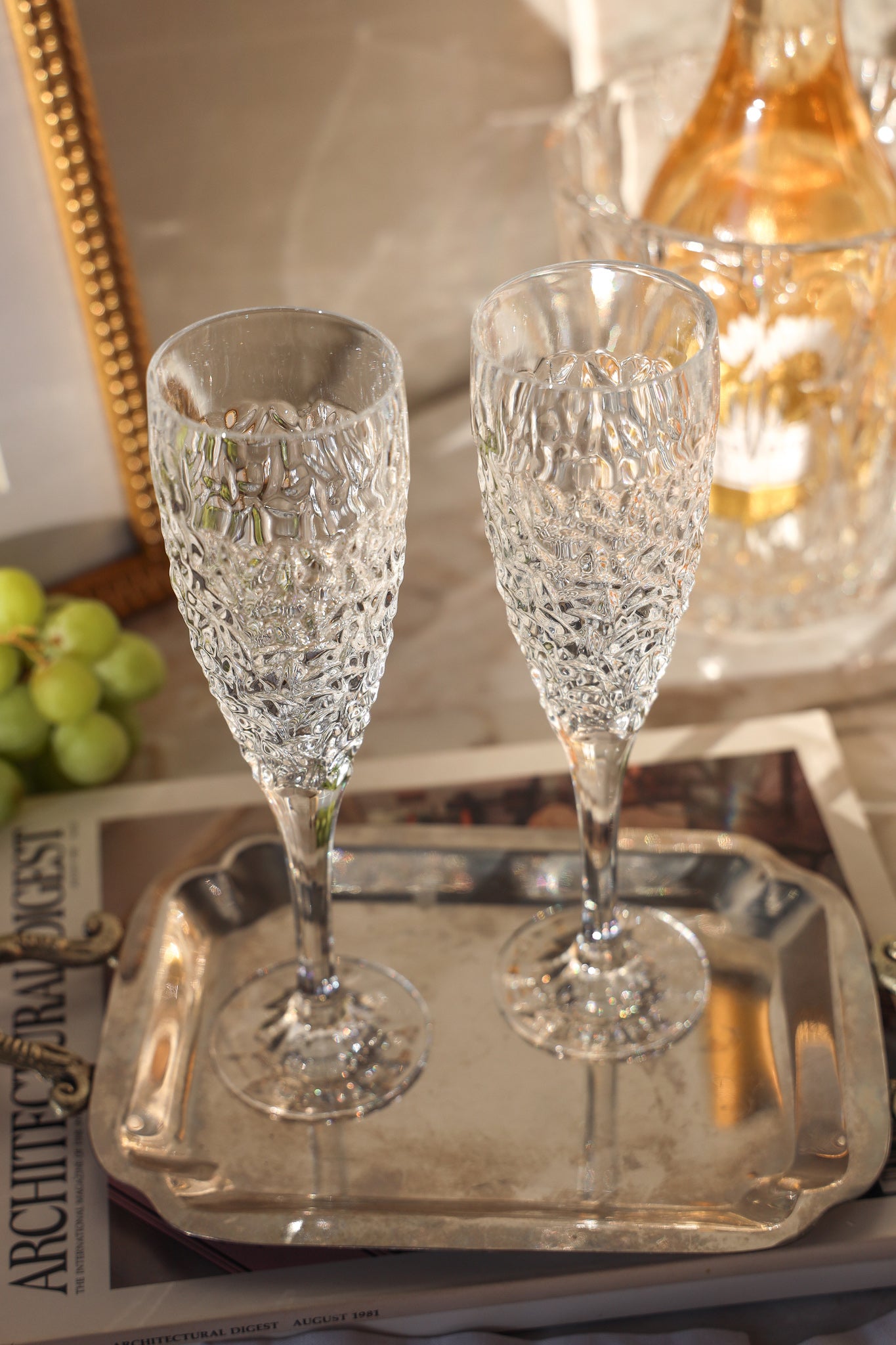 Ice Cold Champagne Flutes