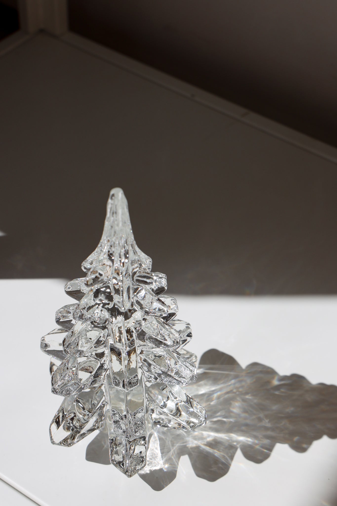 Vintage Glass Christmas Tree Figurine