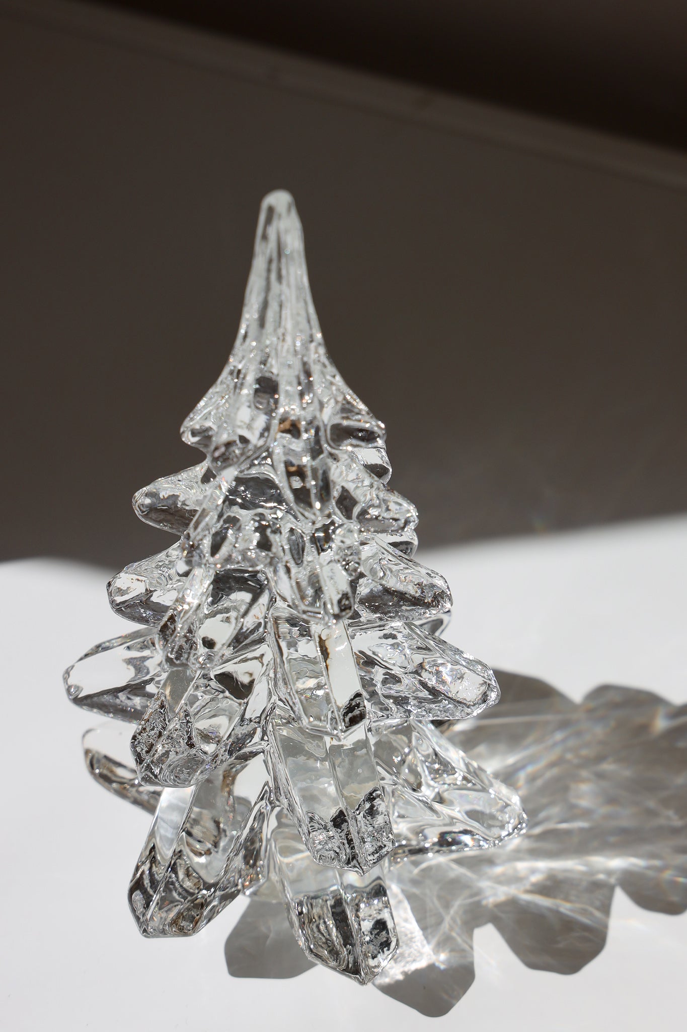 Vintage Glass Christmas Tree Figurine