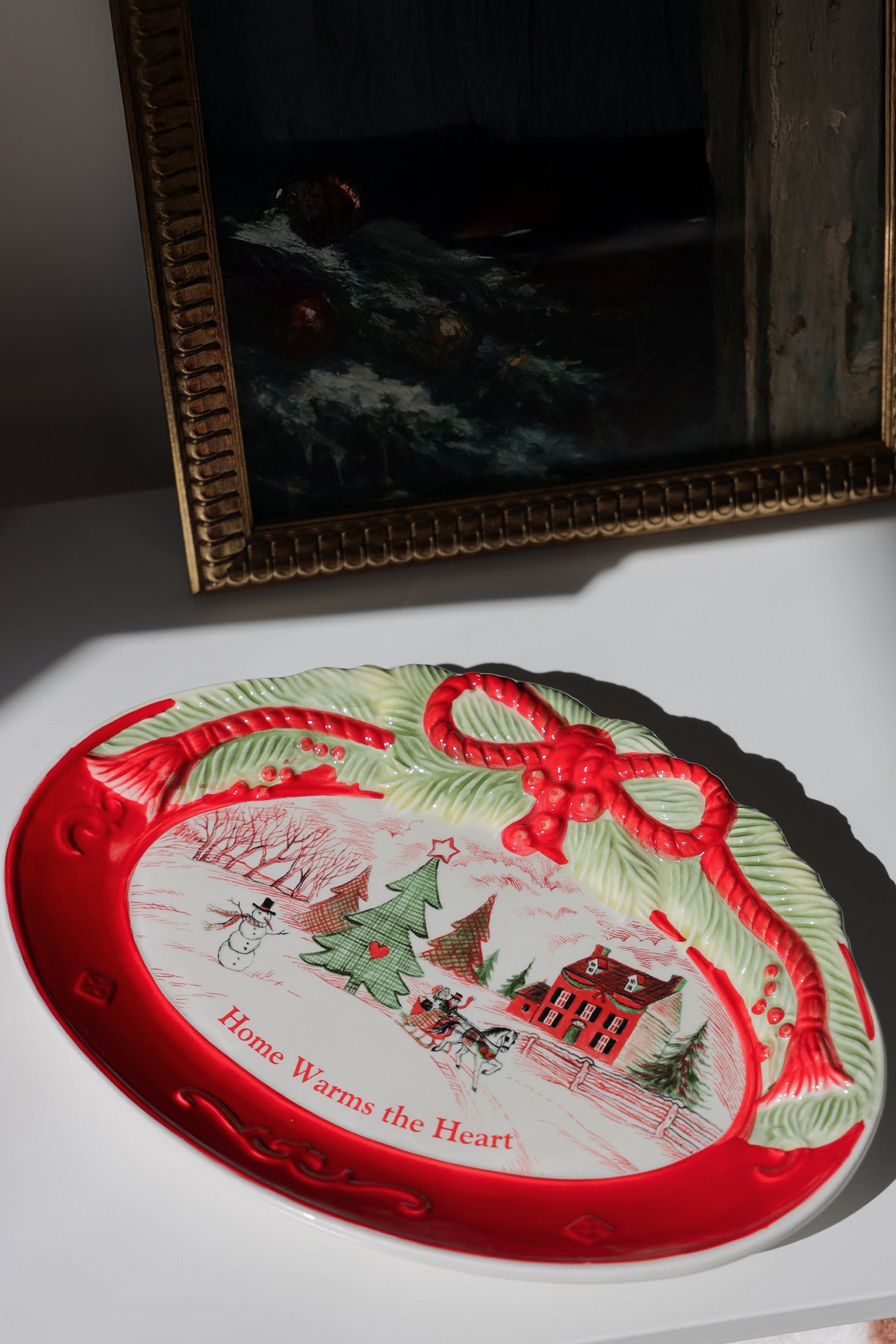 Home Warms the Heart Holiday Cookie Plate
