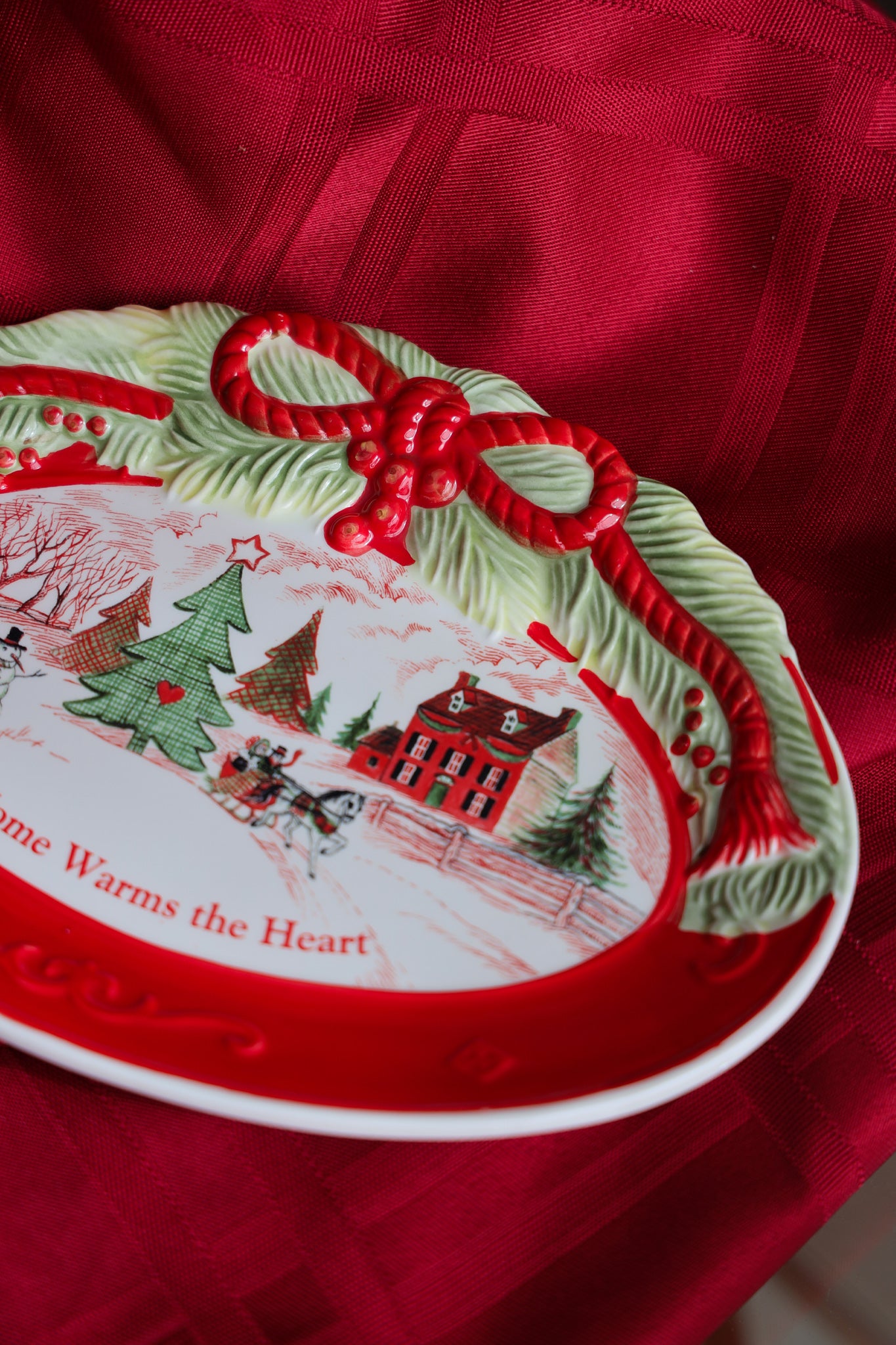 Home Warms the Heart Holiday Cookie Plate