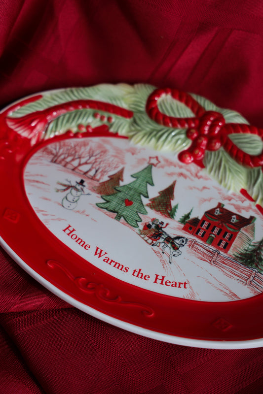 Home Warms the Heart Holiday Cookie Plate