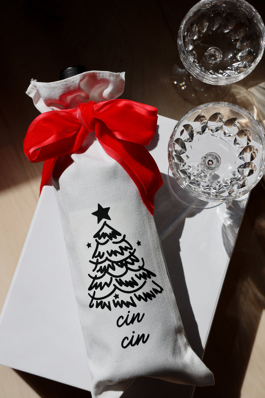 Holidays Wine Canvas Bags